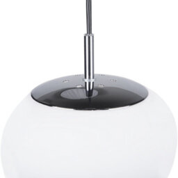 Wyld And Coco 1-Light Pendant White Irregular Glass Shade With Polished Silver Top, Modern Ambient Ceiling Light - thumbnail 7