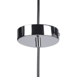 Wyld And Coco 1-Light Pendant White Irregular Glass Shade With Polished Silver Top, Modern Ambient Ceiling Light - thumbnail 8