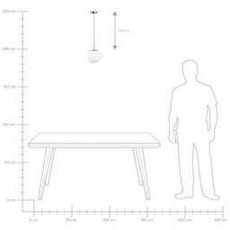 Wyld And Coco 1-Light Pendant White Irregular Glass Shade With Polished Silver Top, Modern Ambient Ceiling Light - thumbnail 9