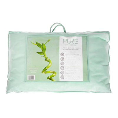 Homescapes Luxury Organic Bamboo Pillow For Back Sleepers - image 1