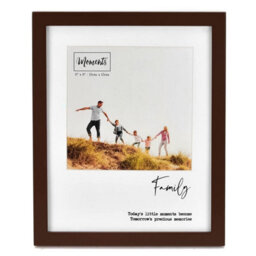 "Widdop Modern Wooden Brown Photo Frame 6 X 4"" - Family"