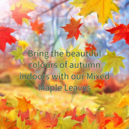 100 Best Artificial Loose Mixed Autumn Halloween Maple Leaves For Crafts Decoration - thumbnail 2