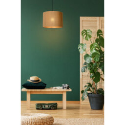 Lucide Magius Scandinavian Pendant Light 42Cm - 1Xe27 - Light Wood - thumbnail 4