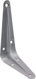 Shelf Bracket Grey 100X75mm   4X3 Inch Wall Mounted Shelving Support Corner Brackets, Multi Purpose Use, Pack Of 10 - thumbnail 2