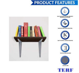 Shelf Bracket Grey 100X75mm   4X3 Inch Wall Mounted Shelving Support Corner Brackets, Multi Purpose Use, Pack Of 10 - thumbnail 4
