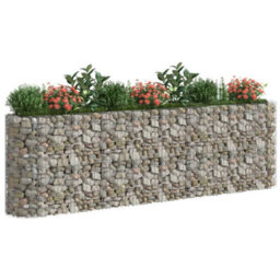 Berkfield Gabion Raised Bed Galvanised Iron 330X50X100 Cm - thumbnail 3