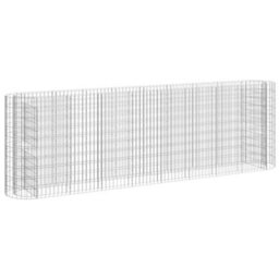 Berkfield Gabion Raised Bed Galvanised Iron 330X50X100 Cm - thumbnail 2