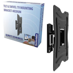 Kenable Tilt And Swivel Tv Mounting Bracket 56mm Profile For 14 To 40 Inch Tvs - thumbnail 3