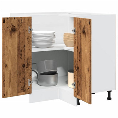 Berkfield Kitchen Cabinet Old Wood 75.5X75.5X81.5 Cm Engineered Wood - image 1