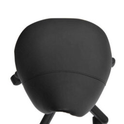 Homcom Saddle Stool Adjustable Rolling Salon Chair For Massage Spa Beauty Black - thumbnail 9