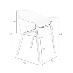 Angel Cerda Elegant Beige Fabric And Dark Mink Leatherette Dining Chair - thumbnail 7