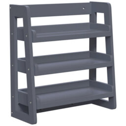 Hayle Matt Grey Wood Rectangular Wall-Mounted Bathroom Shelf (D)20Cm (H)53Cm (L)20Cm