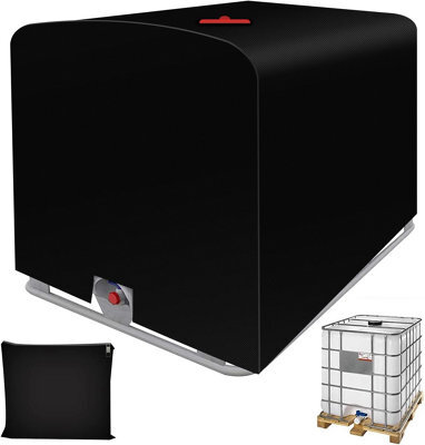Water Tank Cover, Ibc Cover For 1000L Tank, Dustproof, Uv-Resistant, Rainproof, 420D Containers - image 1