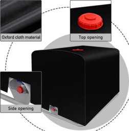 Water Tank Cover, Ibc Cover For 1000L Tank, Dustproof, Uv-Resistant, Rainproof, 420D Containers - thumbnail 6