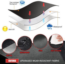 Water Tank Cover, Ibc Cover For 1000L Tank, Dustproof, Uv-Resistant, Rainproof, 420D Containers - thumbnail 7