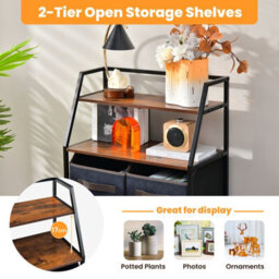 Gainoom Industrial 4 Drawers Dresser Organizer Fabric Storage Organizer Chest Of Drawers - thumbnail 9