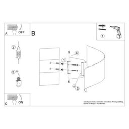 Sollux Lighting Talassa Steel Black 1 Lights Modern Wall Light - thumbnail 6