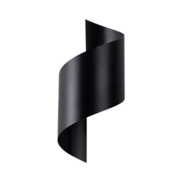 Luminosa Lighting Luminosa Talassa Decorative Swirl Flush Wall Lamp Black