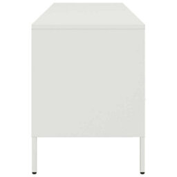 Berkfield Industrial Tv Cabinet White 100.5X39X50.5 Cm Steel - thumbnail 7