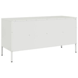 Berkfield Industrial Tv Cabinet White 100.5X39X50.5 Cm Steel - thumbnail 8