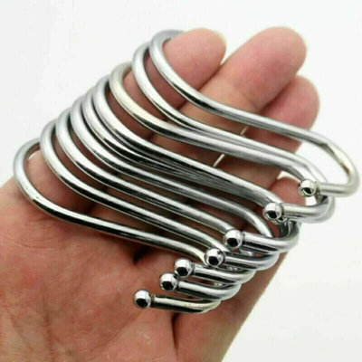 Maestro craft 10 X S Hooks Stainless Steel Kitchen Pan Utensil Clothes Hanger Hanging 3.5 In
