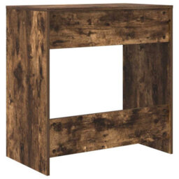 Berkfield Computer Desk Smoked Oak Particle Board Compact Simple - thumbnail 7