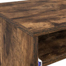 Berkfield Computer Desk Smoked Oak Particle Board Compact Simple - thumbnail 8