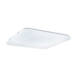 Elegant White Wall Flush Ceiling Light With Crystal Effect Led 33.5W