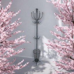 175Cm Grey Metal Coat Stand/ Umbrella Hold - thumbnail 4