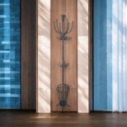 175Cm Grey Metal Coat Stand/ Umbrella Hold - thumbnail 3