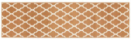Bravich Hard Wearing Hessian Backed Stair Runner Kitchen Mat - Texas Beige Trellis - 60X300Cm (2'x10') - thumbnail 4