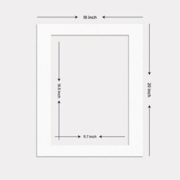Ak Frames 20X16 White Picture Mounts To Fit A3 Aperture Size - Mount Board Only (No Frame Included) - thumbnail 3