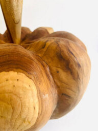 My Square Mile Giant Teak Root Carved Pumpkin, 38 Cm Width, Indoor/outdoor Garden Decor, Halloween Autumn Decoration - thumbnail 3