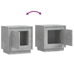 Berkfield Bedside Cabinets 2 Pcs Concrete Grey 44X35X45 Cm Engineered Wood - thumbnail 9