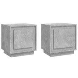 Berkfield Bedside Cabinets 2 Pcs Concrete Grey 44X35X45 Cm Engineered Wood - thumbnail 2
