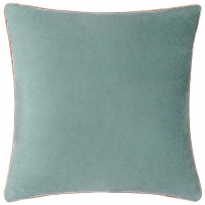 furn. Furn Meridian Velvet Polyester Filled Cushion, Mineral/blush, 45 X 45Cm - image 1
