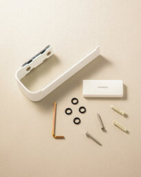 Cosmic Toilet Roll Holder, Self-Adhesive Or Screw-In, Stainless Steel, Anti-Corrosion, Chrome, Nea Collection - thumbnail 4