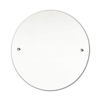 Deenz Round Drilled Mirror Wall Mounted Frameless Bathroom Living Room Home Décor (40X40Cm) - image 1