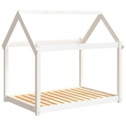 Berkfield Dog Bed White 111X80X100 Cm Solid Wood Pine - thumbnail 2