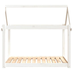 Berkfield Dog Bed White 111X80X100 Cm Solid Wood Pine - thumbnail 5