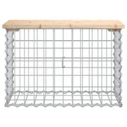 Walplus Garden Bench Gabion Design 63X31.5X42 Cm Solid Wood Pine - thumbnail 3
