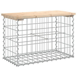 Walplus Garden Bench Gabion Design 63X31.5X42 Cm Solid Wood Pine - thumbnail 2