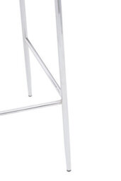 Orsina Tamzin Blue Velvet Chrome Finish Bar Chair - thumbnail 5