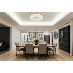 Luminosa Lighting Luminosa Bluma Integrated Led Semi Flush Ceiling Light White Led Dimmable 2700-6500K Remote Control Timer - thumbnail 8