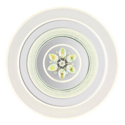Luminosa Lighting Luminosa Bluma Integrated Led Semi Flush Ceiling Light White Led Dimmable 2700-6500K Remote Control Timer - thumbnail 3