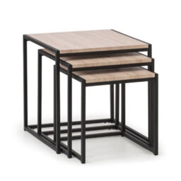 Oakham Camden Nest Of 3 Tables In Sonoma Oak