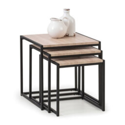 Oakham Camden Nest Of 3 Tables In Sonoma Oak - thumbnail 2