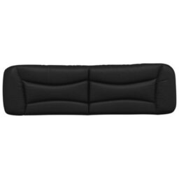 Berkfield Headboard Cushion Black 180 Cm Faux Leather - thumbnail 5