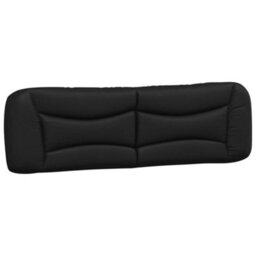 Berkfield Headboard Cushion Black 180 Cm Faux Leather - thumbnail 2