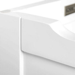 Farro White Ottoman Blanket Box - Painted With Oak Top - Fully Assembled By Roseland Furniture - thumbnail 7